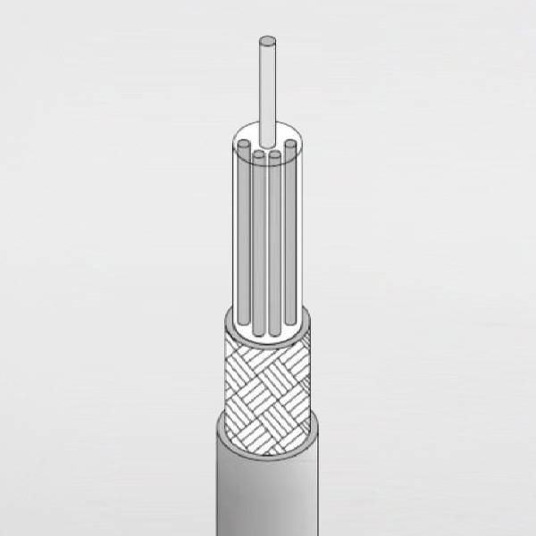 Longitudinal air insulated cable